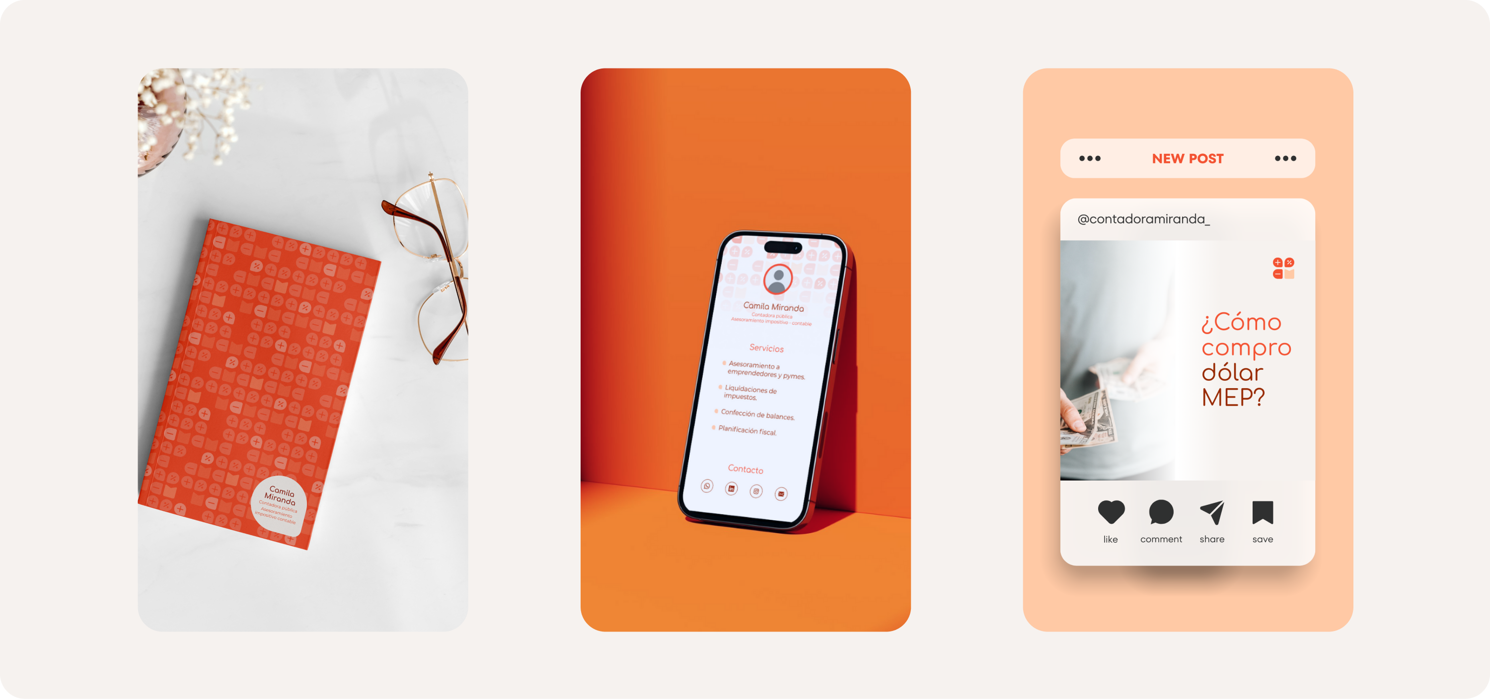 presentacion de mockups para camila miranda