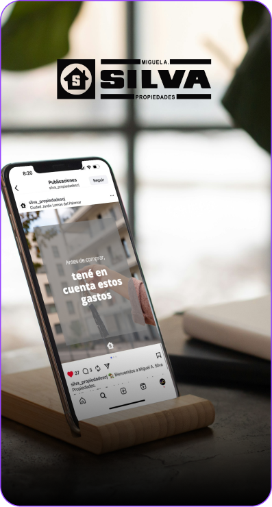 Proyecto de manejo de redes sociales para Silva Propiedades - Grool Studio